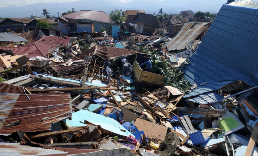 Earthquake and subsequent tsunami leave hundreds dead in Indonesia